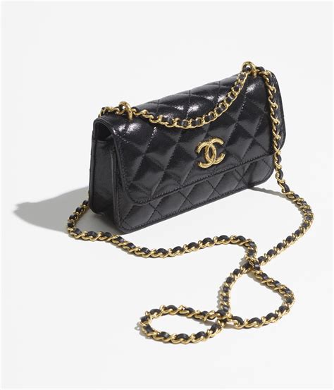 chanel phone holder with chain 2021